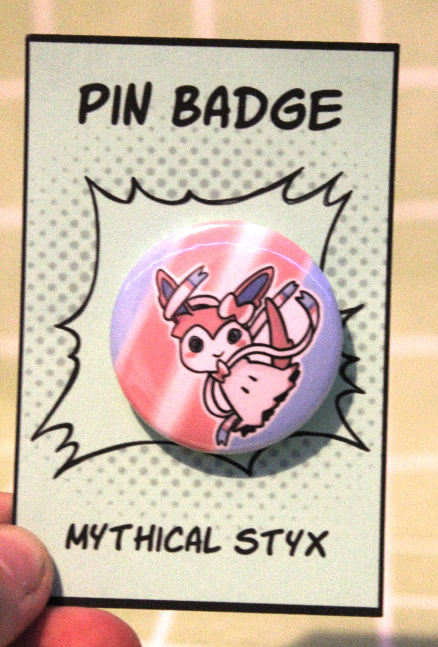 sylveon mimikyu badge/ sticker