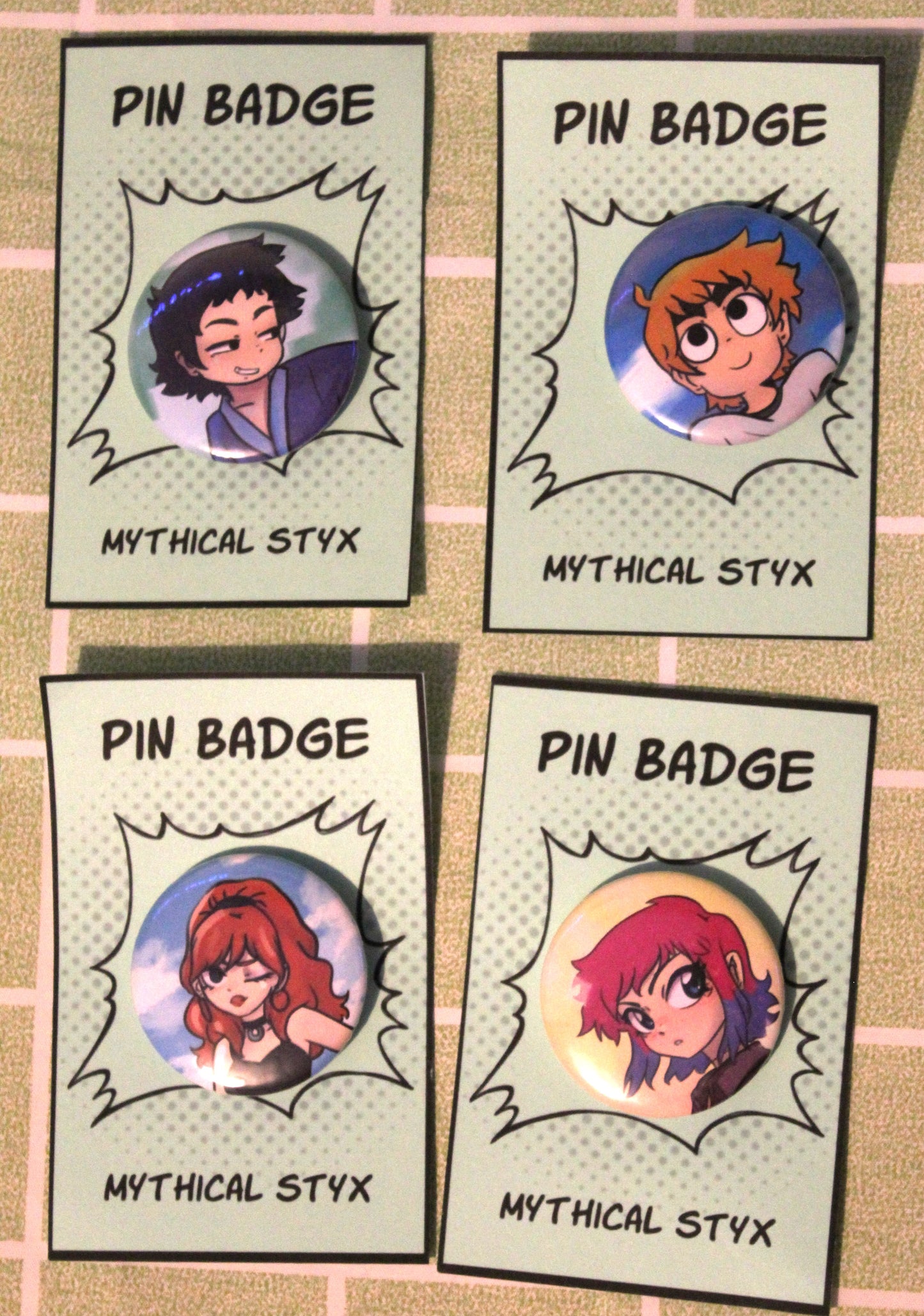 Scott Pilgrim pins